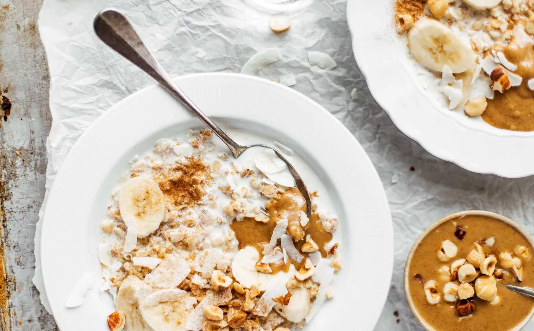 Ein Müsli mit Krem pur, dem Bio Haselnussmus