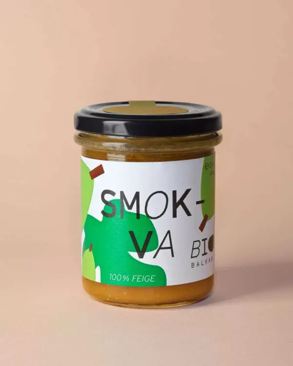 Bio Smokva, ein Fruchtaufstrich aus Feigen, im 210 Gramm Glas von BioBalkan